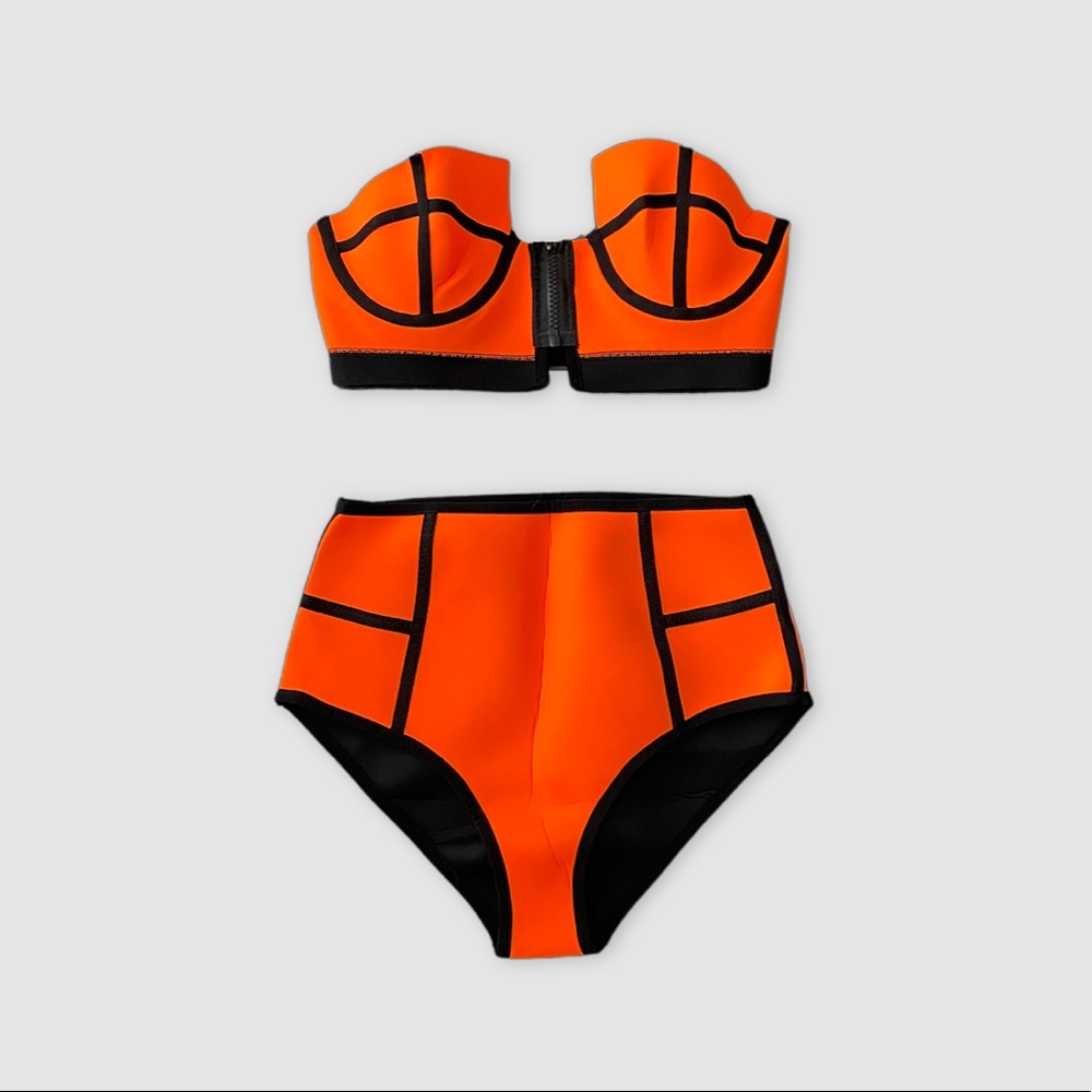 High waist bikini set